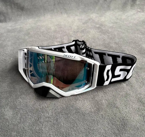 Motocross goggles white - motocross, frame