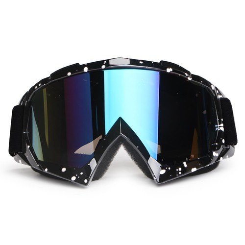 Black motorcycle goggles - black,